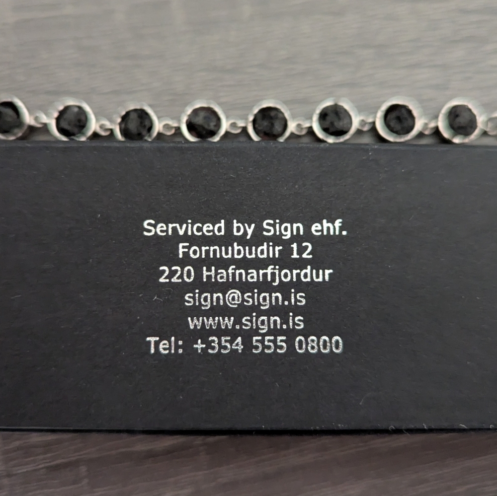 Iceland Lava Stone Bracelet By Sign - Picture 4 of 4